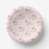 Flamingo's roze Multi Papieren Kommen (Voorkant)