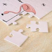 Flamingos Roze puzzel Legpuzzel (Zijkant)