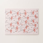Flamingos Roze puzzel Legpuzzel (Horizontaal)