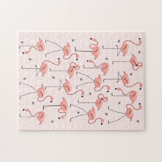 Flamingos Roze puzzel Legpuzzel (Horizontaal)