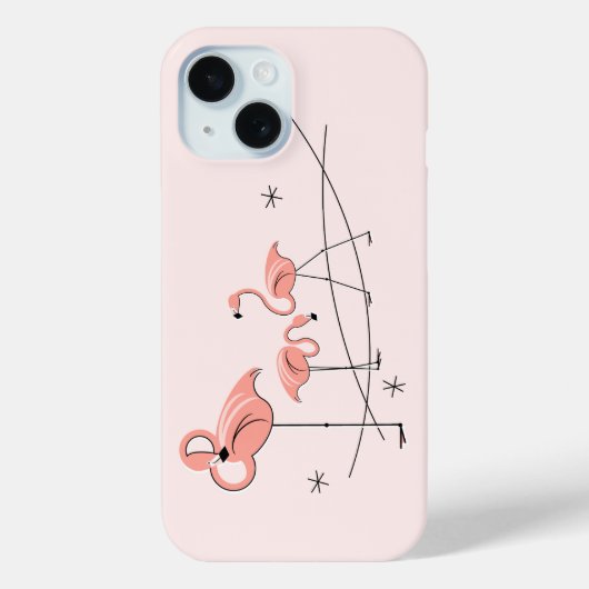 Flamingos Roze Trio iPhone case (Achterkant)