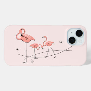 Flamingos Roze Trio iPhone case