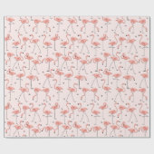 Flamingos Roze verpakkingspapier Cadeaupapier (Vlak)