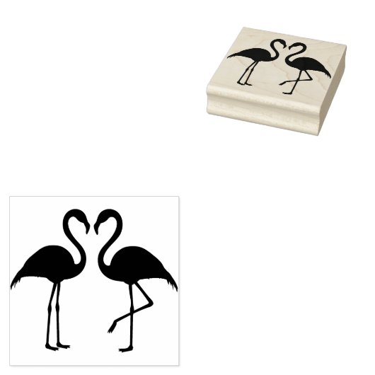 Flamingos Rubberstempel (Gestempeld)