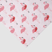 Flamingos Santa Pink Flamingo patroon Kerstmis Tissuepapier (Detail)