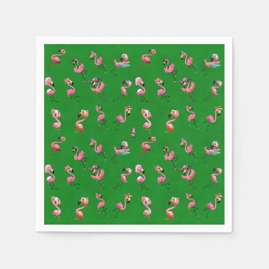 Flamingos Servet (Voorkant)