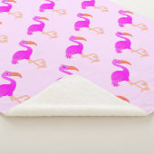 Flamingos Sherpa Blanket Sherpa Deken (3/4)