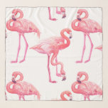 Flamingos Sjaal<br><div class="desc">Met de hand geschilde waterverf flamingvogels,  naadloos patroon</div>
