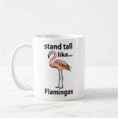 Flamingo's Staan Groot Als Flamingo's Flamingo Koffiemok (Links)