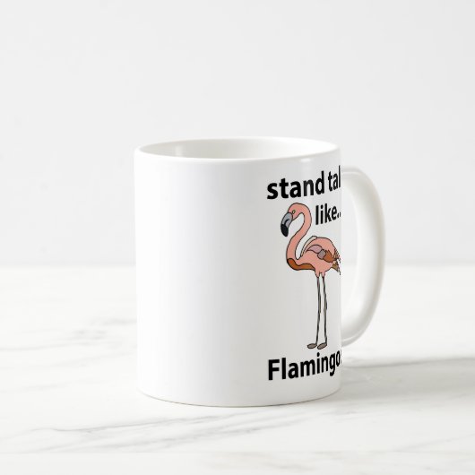 Flamingo's staan hoog als flamingo's koffiemok (Voorkant rechts)