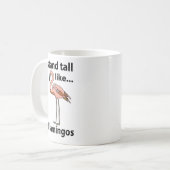 Flamingo's staan hoog als flamingo's koffiemok (Voorkant links)