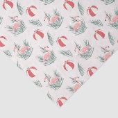 Flamingo's & Strandballen (Ontwerp 65 Roze Serie) Tissuepapier (Detail)