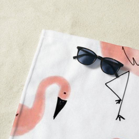 Flamingos Strandlaken (In situ)