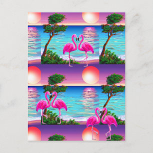 Flamingos Sun Briefkaart