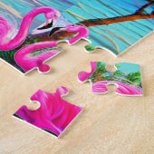 Flamingos Sun Legpuzzel (Zijkant)