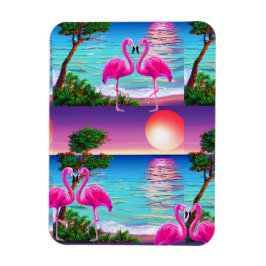 Flamingos Sun Magneet