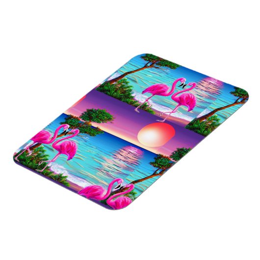 Flamingos Sun Magneet (Linkerzijde)