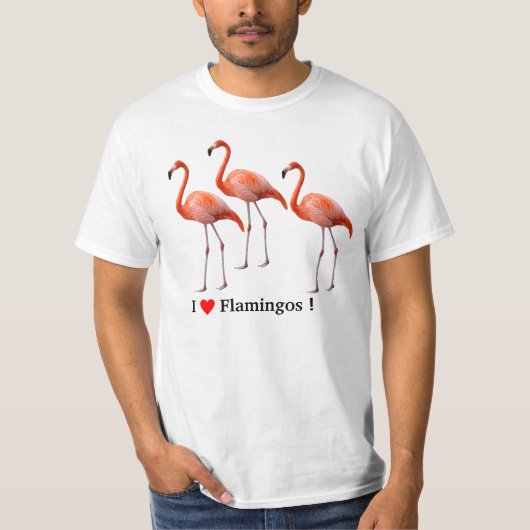 flamingos t-shirt (Voorkant)