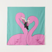 Flamingos Tapestry Wandkleed (Voorkant)