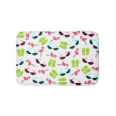 Flamingos Teenslippers en zonnebrillen Bath Mat (Voorkant)