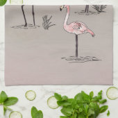 Flamingos Theedoek (Gevouwen)