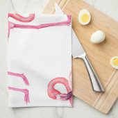 Flamingos Theedoek (Quarter Fold)