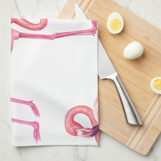 Flamingos Theedoek (Quarter Fold)