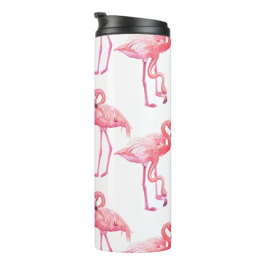 Flamingos Thermal Tumbler Thermosbeker (Geroteerd rechts)