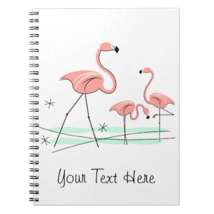 Flamingos Trio 2-tekstnotebook Notitieboek