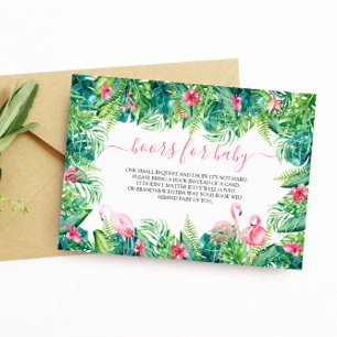 Flamingos Tropical Book for Baby Enclosure Kaart