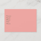 Flamingo's Tropisch Thema Retro Palmen Visitekaartje (Achterkant)