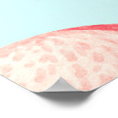 Flamingo's Tropische Bloemen Waterverf Patroon Poster (Hoek)