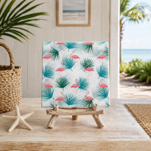 Flamingo's Tropische Palmetto Bladeren