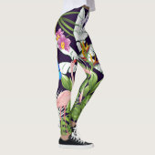 Flamingo's, tropische planten: . leggings (Rechts)
