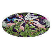 Flamingo's, tropische planten: . snijplank (Hoek)