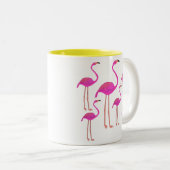 Flamingos Tweekleurige Koffiemok (Voorkant rechts)