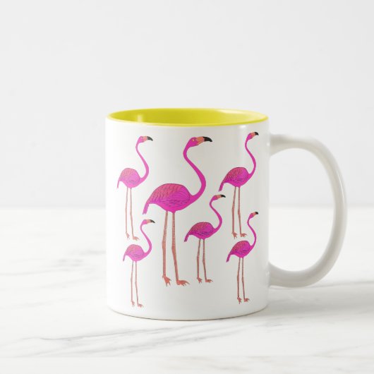 Flamingos Tweekleurige Koffiemok (Rechts)