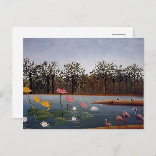 Flamingos van Henri Rousseau Briefkaart (Voorkant / Achterkant)