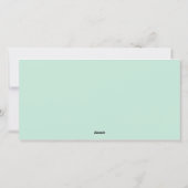 Flamingo's van maretak feestdagenkaart (Achterkant)