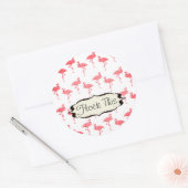 Flamingo's Vloog Deze Grappige Flamingo Ronde Sticker (Envelop)