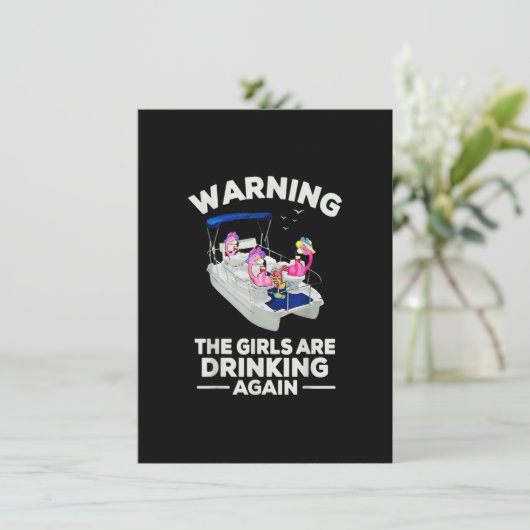 Flamingos waarschuwen dat de meisjes weer flauw Dr Kaart (Staand voorkant)