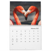 Flamingos Wall Agenda Kalender (Feb 2027)