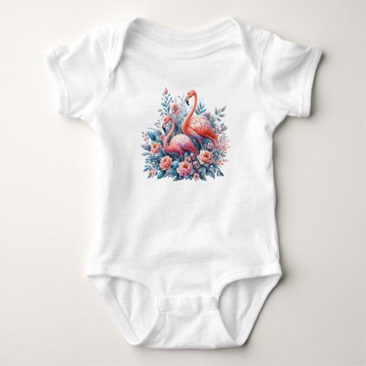 Flamingo's Watercolor Sublimatie-95158 Romper (Voorkant)