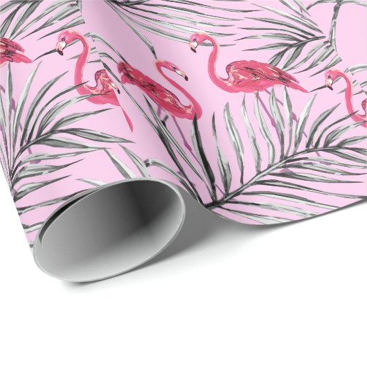 Flamingo's, waterverf. cadeaupapier (Rol Hoek)