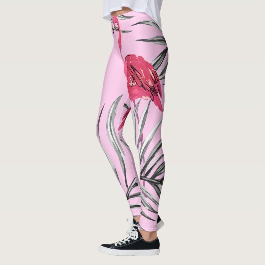 Flamingo's, waterverf. leggings (Links)