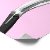 Flamingo's,  waterverf. poster (Hoek)