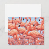 Flamingo's, Wenskaart (Voorkant / Achterkant)