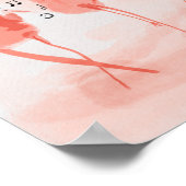 Flamingos zinging poster (Hoek)