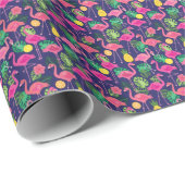 flamingo's, zomerelementen cadeaupapier (Rol Hoek)