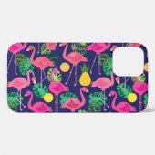 flamingo's, zomerelementen Case-Mate iPhone case (Achterkant (horizontaal))